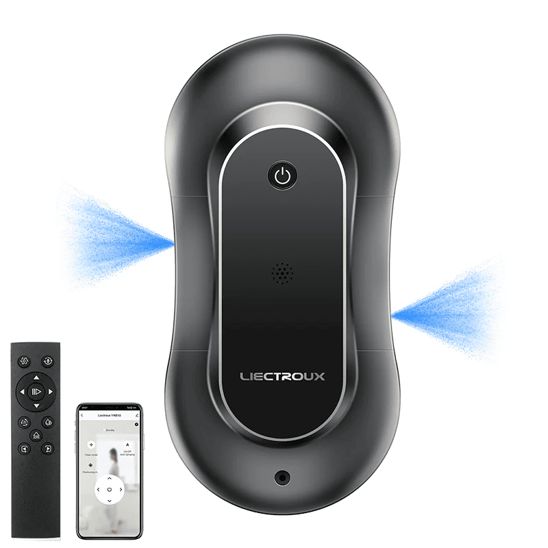 Бюджетен робот за прозорци Liectroux YW810, подходящ за автоматично почистване на стъкла и огледала