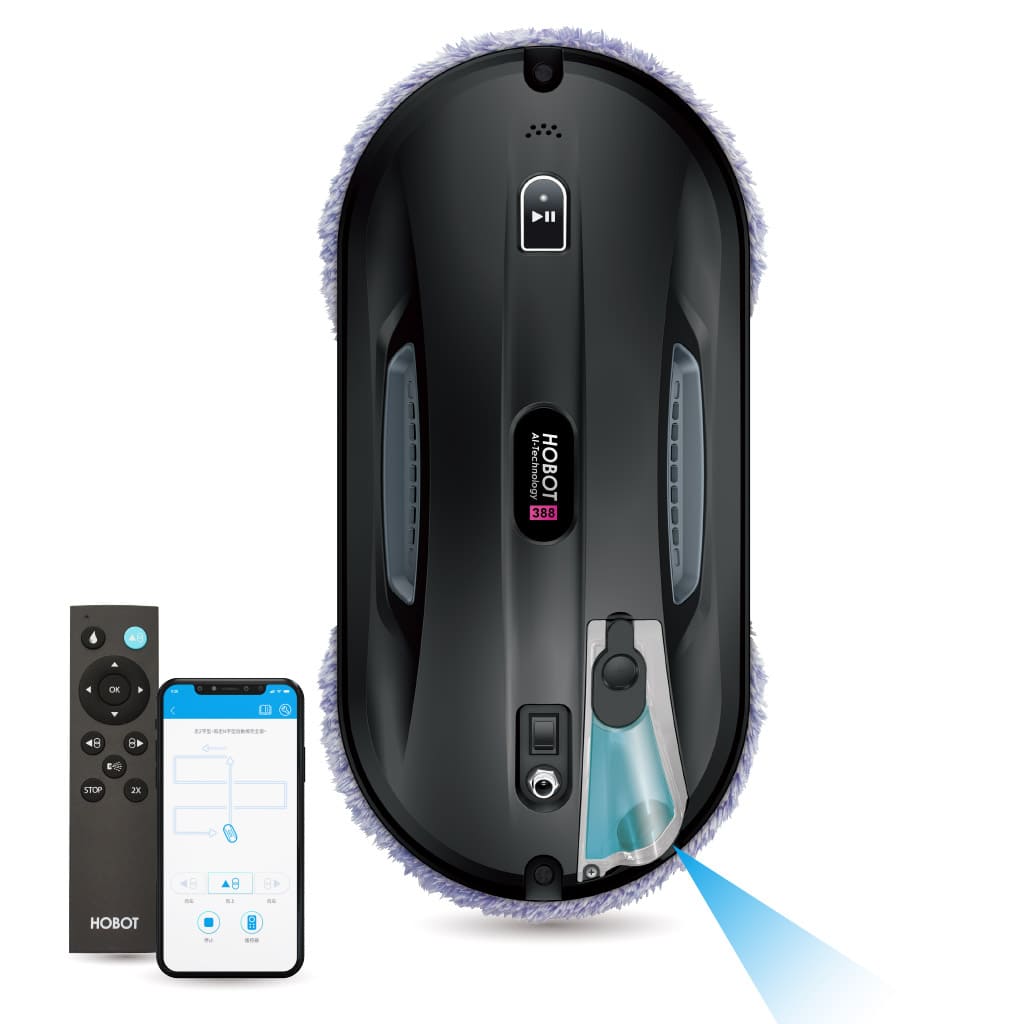 Интелигентен робот за прозорци Hobot 388 за почистване на упорити петна и замърсявания.
