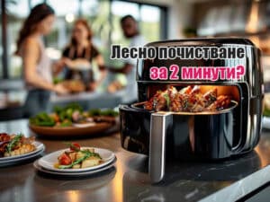 Лесно почистване на еър фрайър за вкусно приготвена храна и щастливо семейство